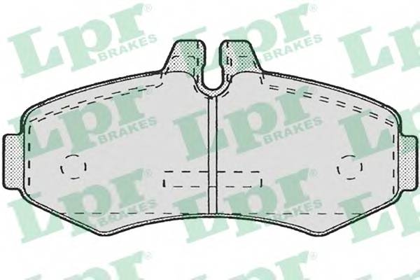 LPR 05P672 Комплект тормозных колодок