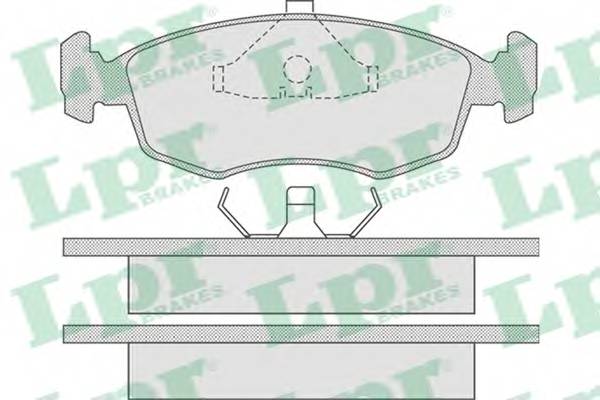 LPR 05P678 Комплект тормозных колодок...