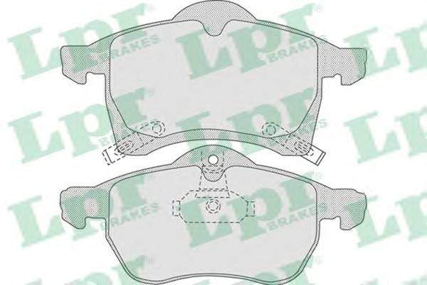 LPR 05P690 Комплект тормозных колодок