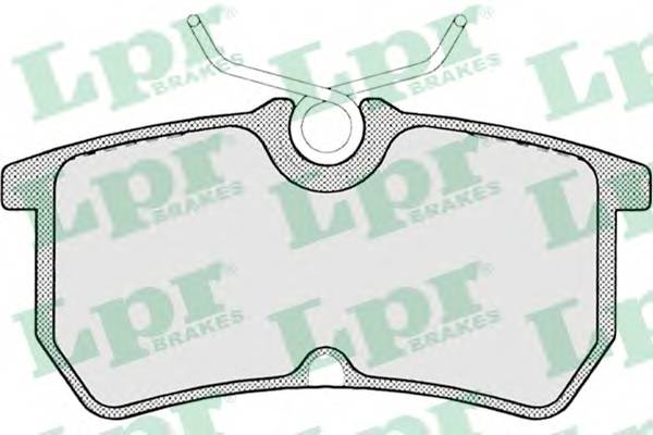 LPR 05P697 Комплект тормозных колодок...