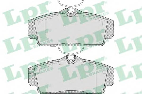 LPR 05P706 Комплект тормозных колодок