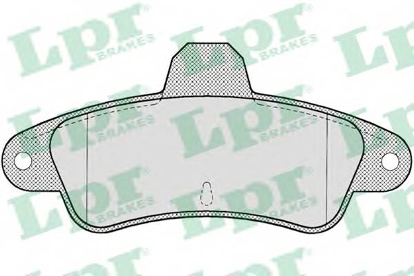 LPR 05P714 Комплект тормозных колодок