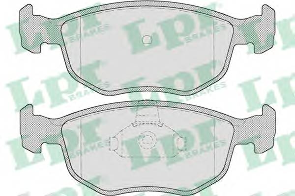 LPR 05P715 Комплект тормозных колодок