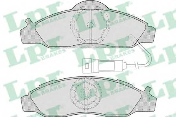 LPR 05P721 Комплект тормозных колодок