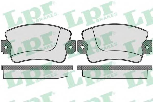 LPR 05P731 Комплект тормозных колодок