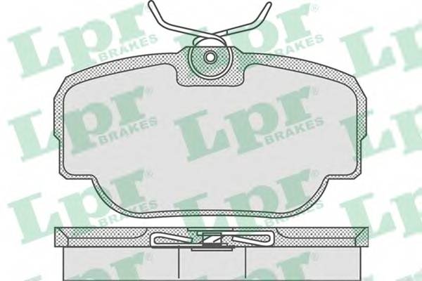 LPR 05P739 Комплект тормозных колодок... LPR 05P739 Комплект тормозных колодок...