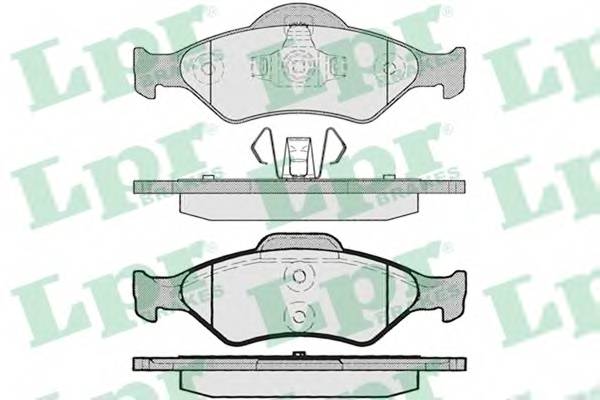 LPR 05P795 Комплект тормозных колодок... LPR 05P795 Комплект тормозных колодок...