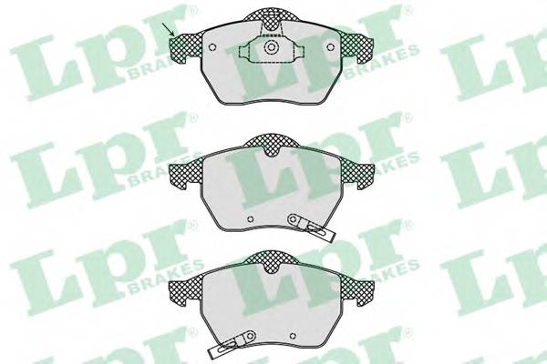 LPR 05P812 Комплект тормозных колодок