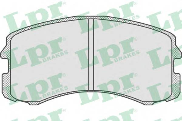 LPR 05P826 Комплект тормозных колодок