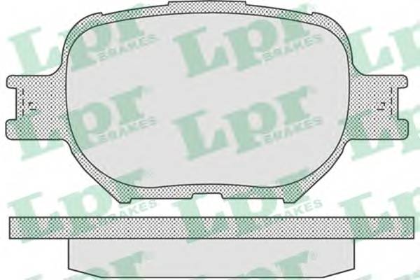 LPR 05P837 Комплект тормозных колодок... LPR 05P837 Комплект тормозных колодок...