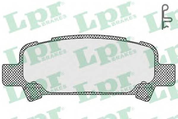 LPR 05P838 Комплект тормозных колодок...
