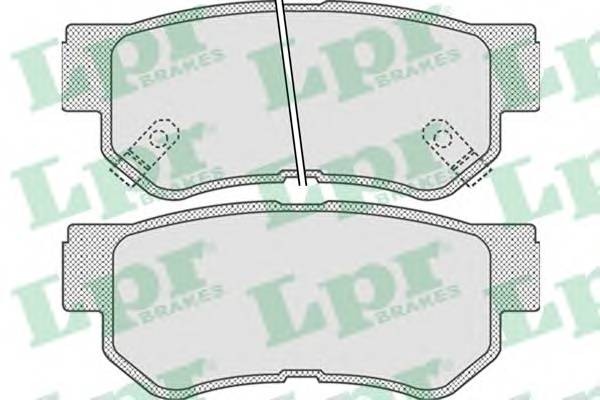 LPR 05P848 Комплект тормозных колодок