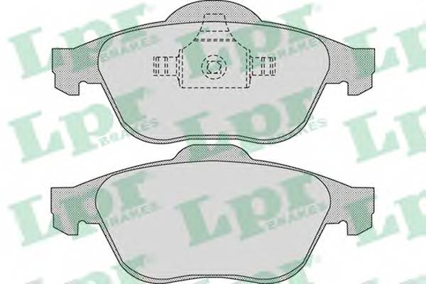 LPR 05P898 Комплект тормозных колодок