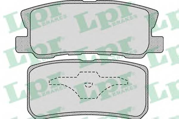 LPR 05P954 Комплект тормозных колодок