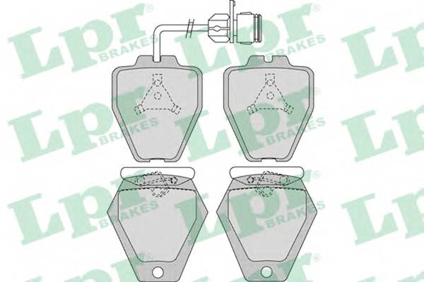 LPR 05P981 Комплект тормозных колодок
