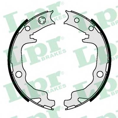 LPR 09540 Комплект тормозных колодок...