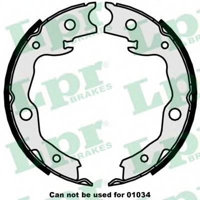 LPR 09870 Комплект тормозных колодок...