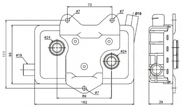 NRF 31180 масляный радиатор, двигате