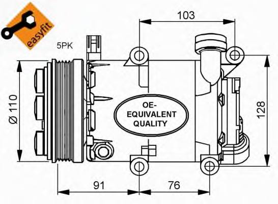 NRF 32415 Компрессор, кондиционер