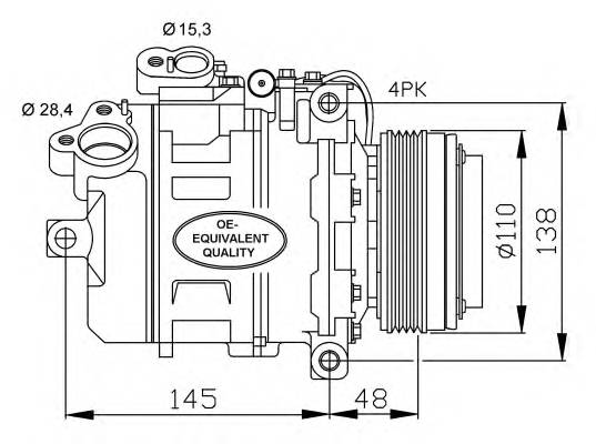 NRF 32465 Компресор, кондиціонер NRF 32465 Компресор, кондиціонер