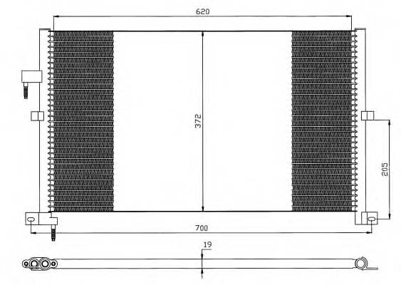 NRF 35525 Конденсатор, кондиционер