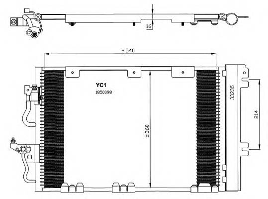 NRF 35556 Конденсатор, кондиционер NRF 35556 Конденсатор, кондиционер