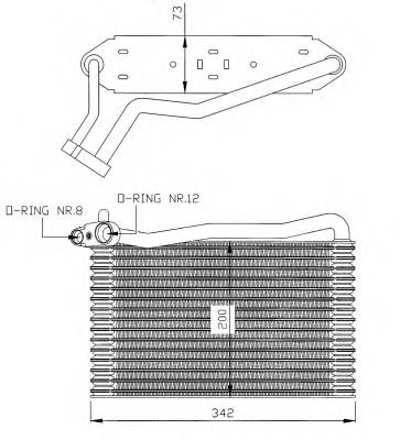 NRF 36037 Испаритель, кондиционер