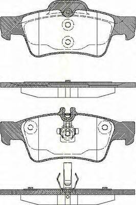 TRISCAN 8110 23036 Комплект тормозных колодок