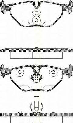 TRISCAN 8110 65002 Комплект тормозных колодок