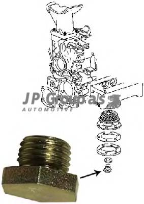 JP GROUP 8113800200 Резьбовая пробка, маслянны...