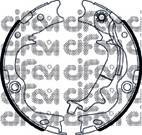 CIFAM 153-502 Комплект гальмівних колодо...