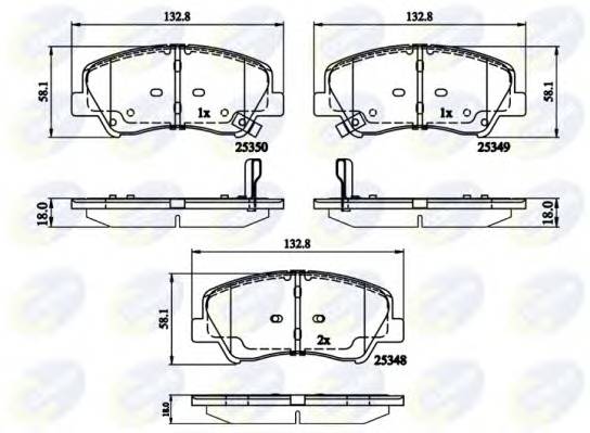 COMLINE CBP32040 Комплект тормозных колодок... COMLINE CBP32040 Комплект тормозных колодок...