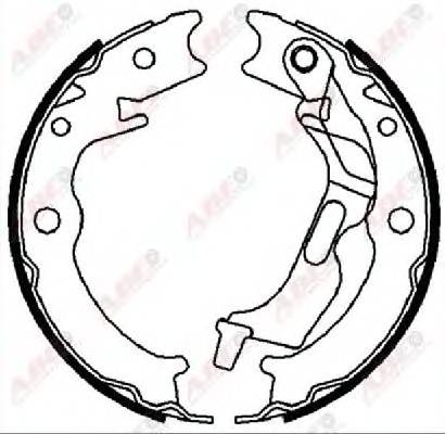 ABE C00011ABE Комплект тормозных колодок