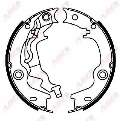 ABE C00525ABE Комплект гальмівних колодо...