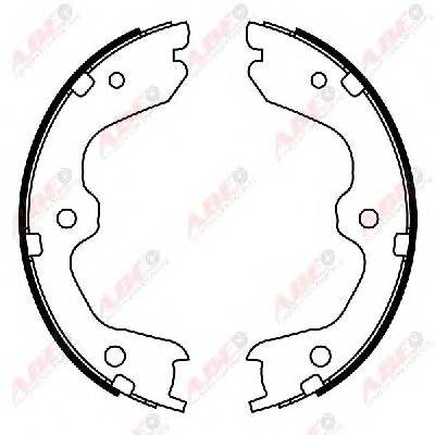 ABE C01067ABE Комплект тормозных колодок...