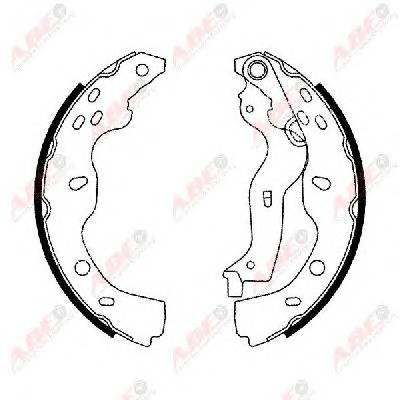 ABE C08024ABE Комплект тормозных колодок