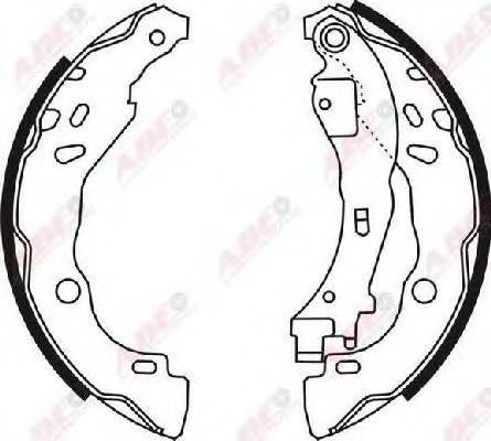 ABE C0C020ABE Комплект гальмівних колодо... ABE C0C020ABE Комплект гальмівних колодо...
