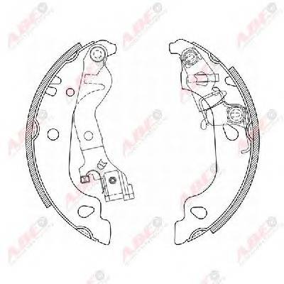 ABE C0F018ABE Комплект тормозных колодок