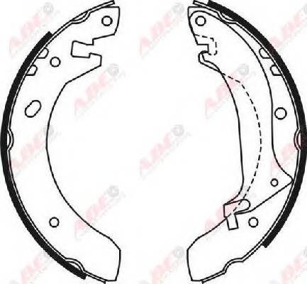 ABE C0I001ABE Комплект гальмівних колодо...