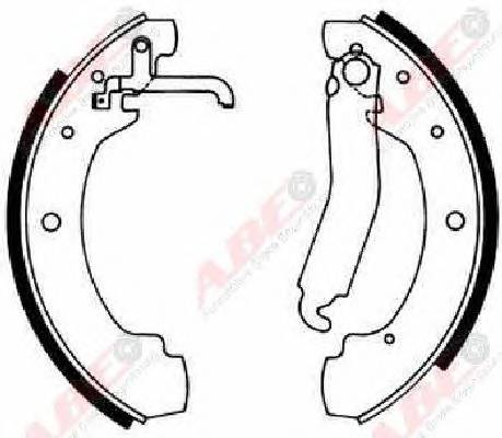 ABE C0W022ABE Комплект гальмівних колодо...