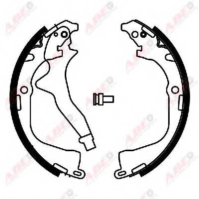 ABE C0W023ABE Комплект тормозных колодок