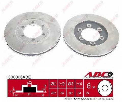 ABE C30306ABE Тормозной диск ABE C30306ABE Тормозной диск