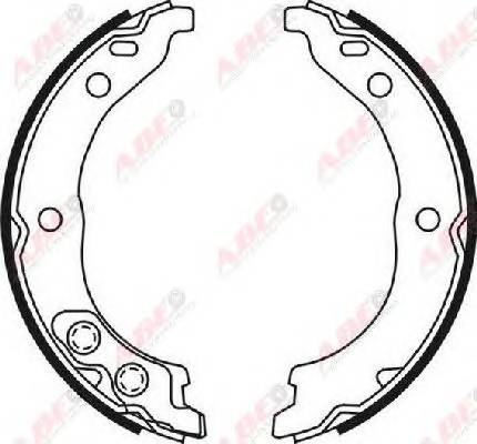 ABE CRP002ABE Комплект тормозных колодок...