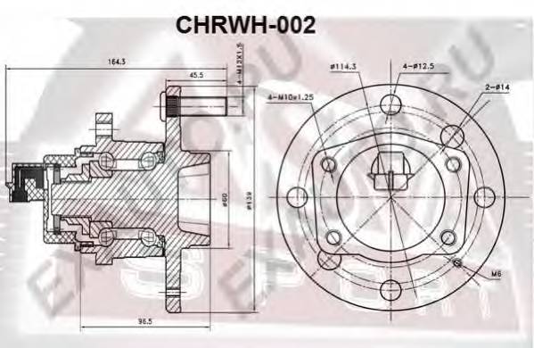 ASVA CHRWH002 ÑÒÓÏÈÖÀ ÇÀÄÍßß (LACETTI J200 2002<) ASVA CHRWH002 ÑÒÓÏÈÖÀ ÇÀÄÍßß (LACETTI J200 2002<)
