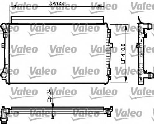 VALEO 735558 Радиатор, охлаждение двига... VALEO 735558 Радиатор, охлаждение двига...