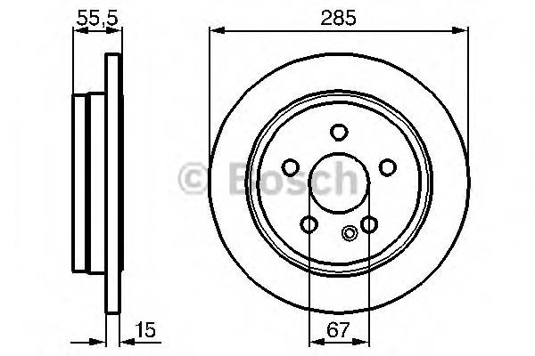 BOSCH 0 986 478 469 Тормозной диск BOSCH 0 986 478 469 Тормозной диск