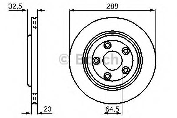 BOSCH 0 986 478 777 Тормозной диск BOSCH 0 986 478 777 Тормозной диск