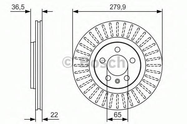 BOSCH 0 986 479 R68 Тормозний диск BOSCH 0 986 479 R68 Тормозний диск