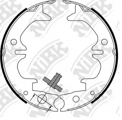 NiBK FN0633 Гальмівні колодки