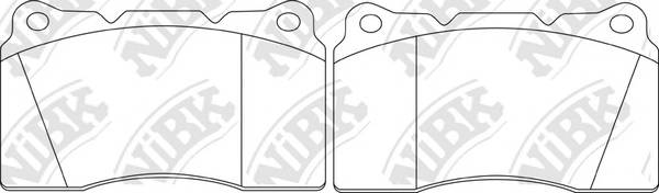 NiBK PN0150 Колодки гальмівні дискові P